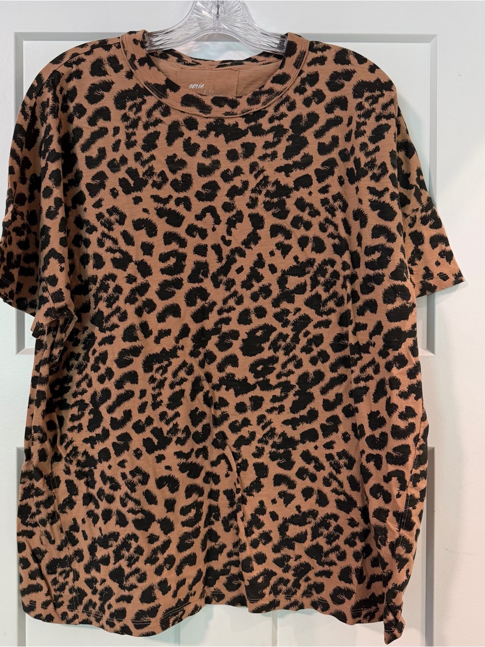 NWT aerie Leopard Print Short Sleeve Tee